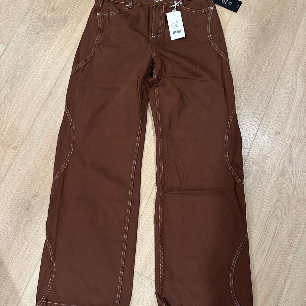 NA-KD Brown Casual Pants